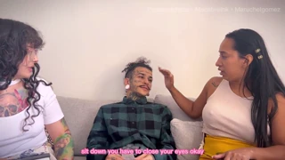 Curly Brunette Latina Maruchel Gomez Unleashes Wild Semen Ritual with Leyne Rodriguez