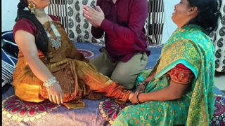 Real desi group action with servant and mistress in the village