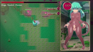 Mage Kanade futanari dungeon küldetés - 4 heves akció