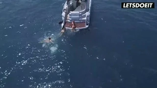 ginebra bellucci, marilyn crystal and isizzu lesbian threesome on yacht